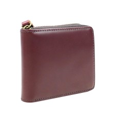 Cowhide Leather Zipper Wallet A103WR