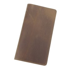 Full Grain Leather Simple Checkbook Cash Folder B160B-VB