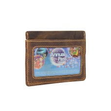 Full Grain Leather Simple Card ID Compact Holder B191VB