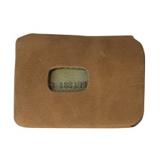 Full Grain Leather Simple Card Holder B200.BRN