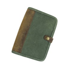 Vintage Leather and Waxed Canvas Combination Journal B249.LG