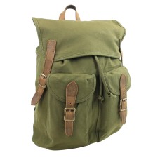 Large Canvas Laptop Book Backpack CK13.GRN