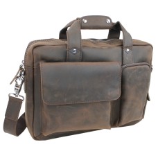 Cowhide Leather Casual Messenger Bag L23.Vintage Distress