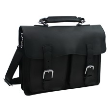 Cowhide Leather Pro Briefcase L66.Black