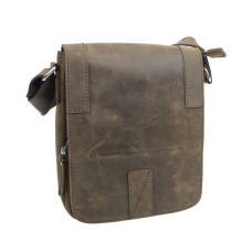 Full Grain Leather Satchel Handbag L77.Distress