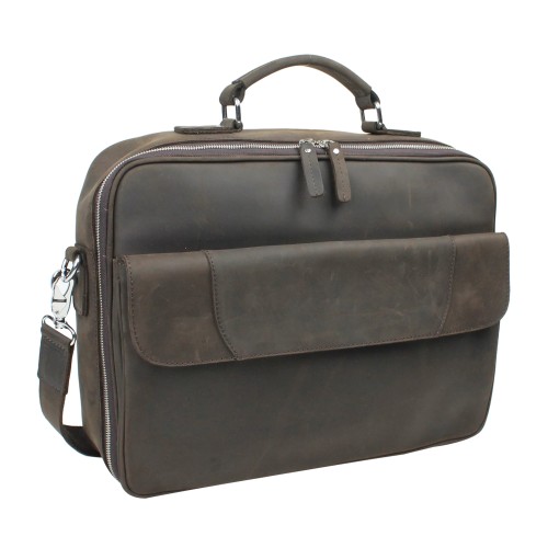 Full Grain Leather Business Pro Case LB15.Dark Brown