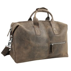 Full Grain Leather Overnight Gym Duffle Bag LD05.DS