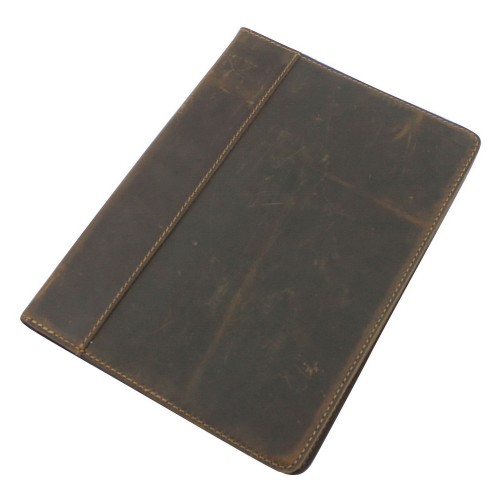 Cowhide Leather Portofolio Document Folder LH18.Dark Brown