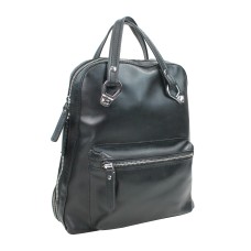 Full Grain Cowhide Leather Backpack-Small Size LK09.BLK