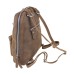 Full Grain Cowhide Leather Backpack-Small Size LK09.Dark Brown