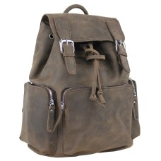 Full Grain Leather Medium Backpack LK19.DS