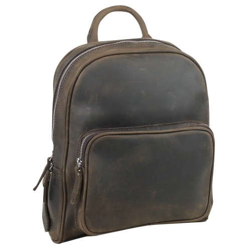 Full Grain Leather Medium Small Backpack LK23.DS