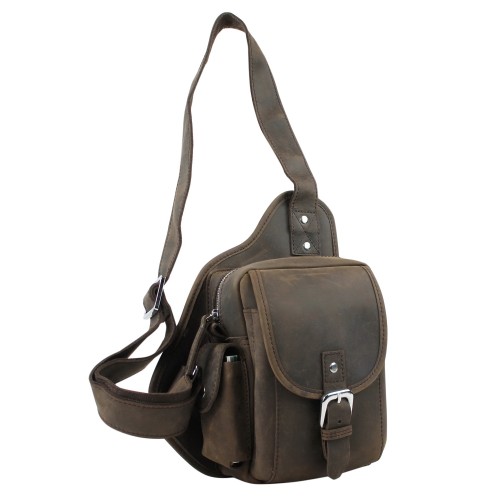 Classic Full Grain Leather Chest Pack LK24.DS