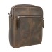 Cowhide Leather Messenger Shoulder Bag LM13.Vintage Distress