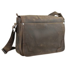 Medium Full Grain Leather Messenger Bag LM33.DS