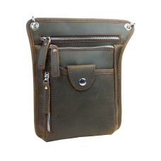 10?? Cowhide Leather Cross-Body Shoulder Bag LS19.DB