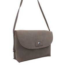Cowhide Leather Slim Shoulder Bag LS36.DS
