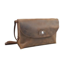 Cowhide Leather Slim Shoulder Bag LS36.VB