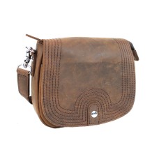 Cowhide Leather Slim Sling Shoulder Bag LS41.VB