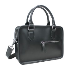 Classic Full Grain Leather Small Shoulder Bag LS49.Black
