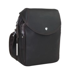 Full Grain Cowhide Leather Shoulder Bag LS57.DB