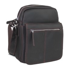 Full Grain Cowhide Leather Shoulder Bag LS58.DB