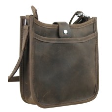 Full Grain Leather Slim Sling Shoulder Bag LS69.DS