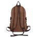 M.G. Canvas Backpack mu8147. Coffee