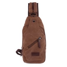 M.G. Canvas Chest Pack mu8613. Coffee