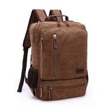 M.G. Canvas Backpack mu8814. Coffee